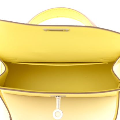 Hermes Chevre Mysore Mini Kelly Sellier 20 Limoncello 5 of 10