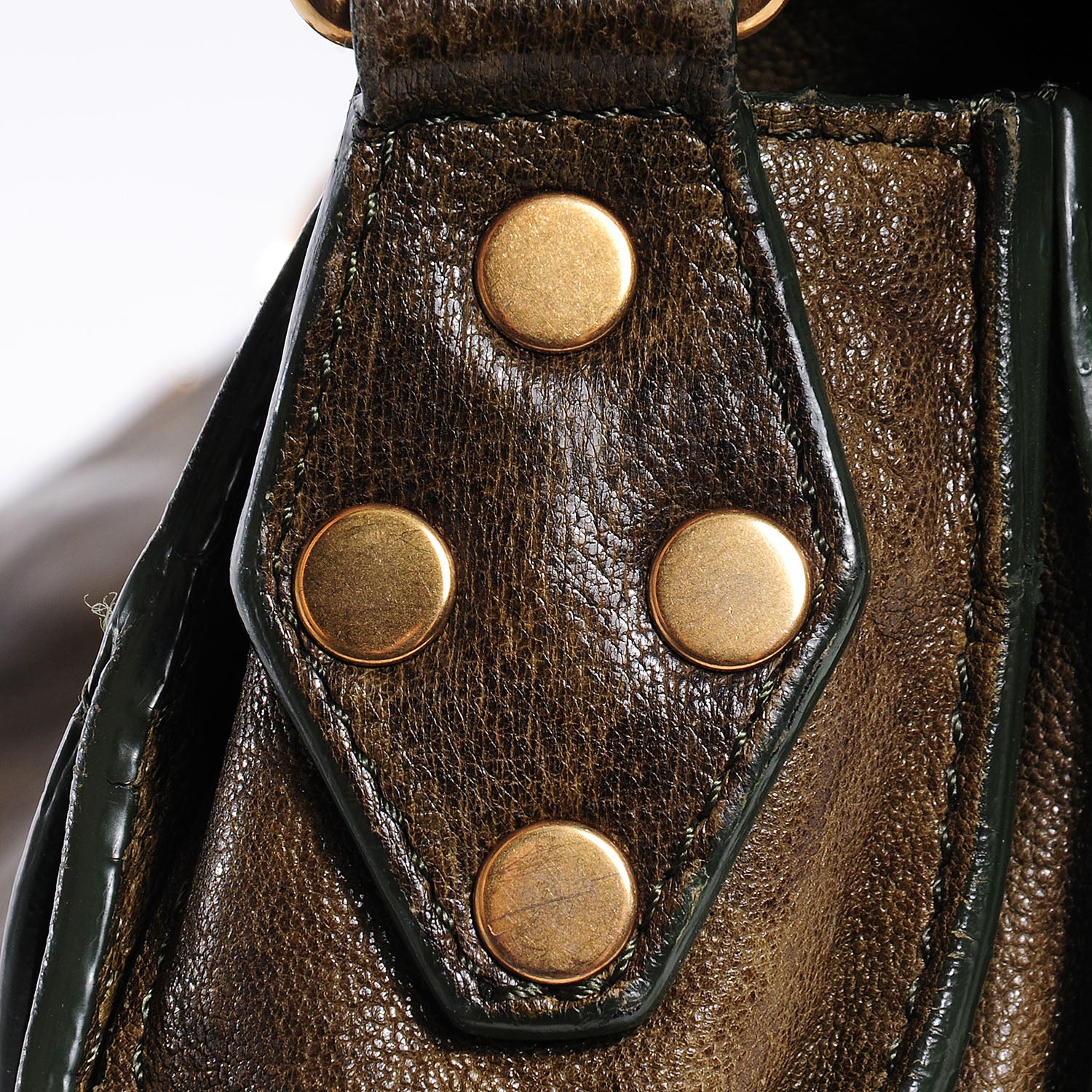 Proenza Schouler Lambskin PS1 Medium Satchel Military 13 of 17