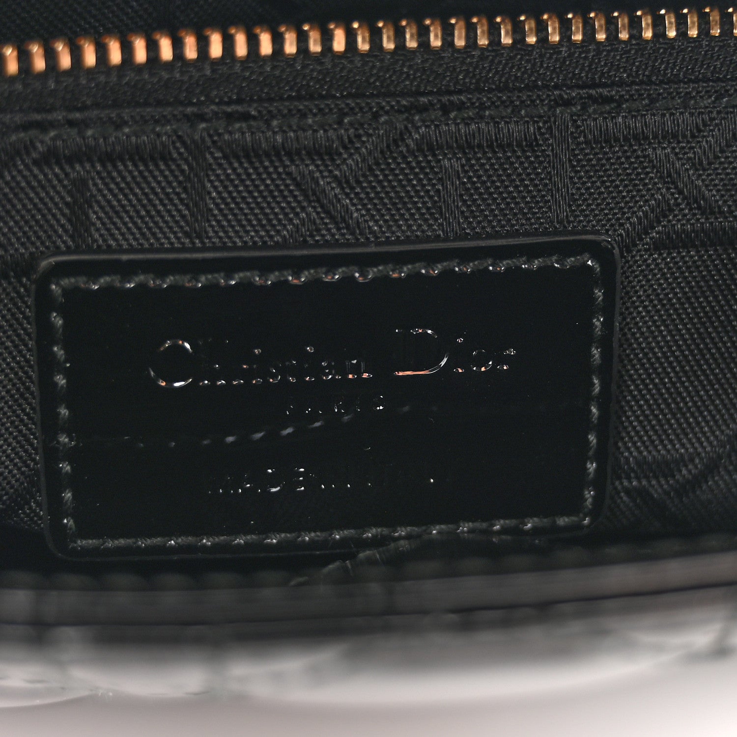 Christian Dior Patent Cannage Mini Lady Dior Black 1881636