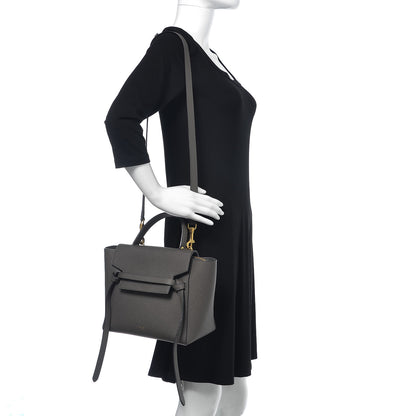 Celine Baby Grained Calfskin Micro Belt Bag Grey 2 of 9