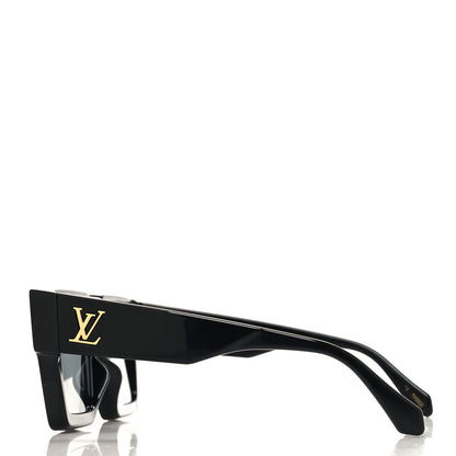 Louis Vuitton Acetate Swarovski Crystal Cyclone Sunglasses Z1578W Black 3 of 8
