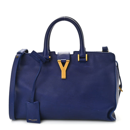 Saint Laurent Calfskin Small Classic Y Cabas Navy 1 of 15
