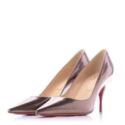 Christian Louboutin Patent Clare 80 Pumps 35 Bronze 3 of 11