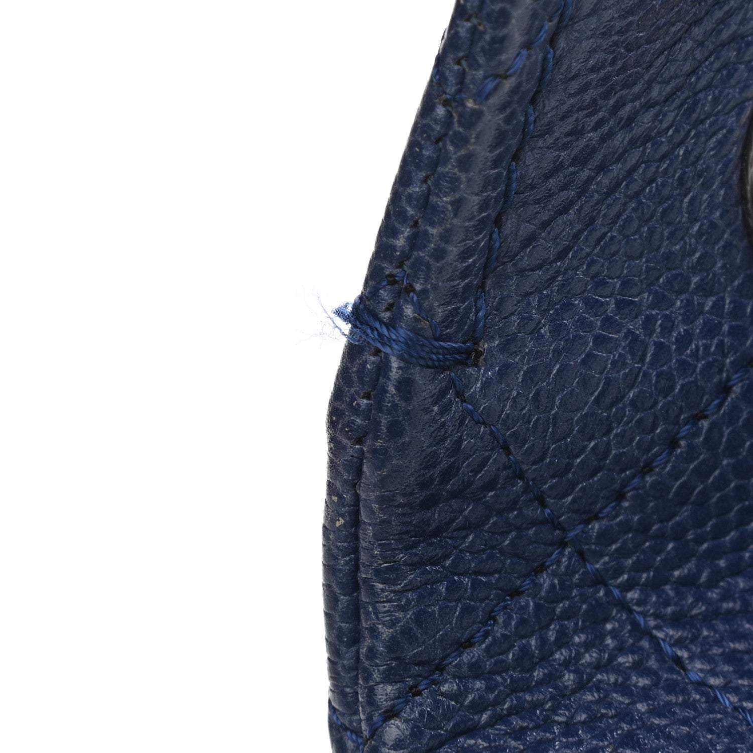 Chanel Grained Calfskin Stitched CC Pocket Tote Navy Blue 13 of 13