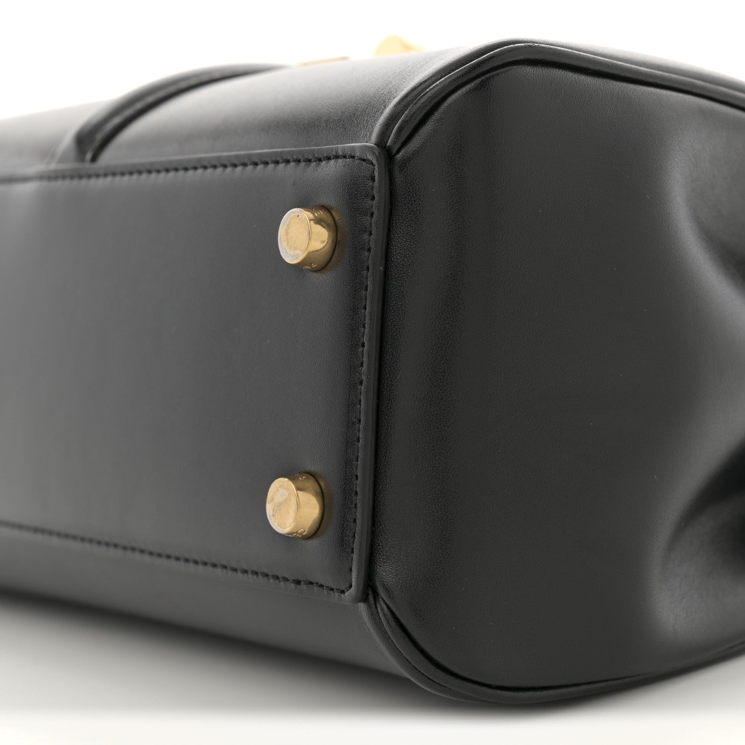 Celine Satinated Calfskin Small 16 Top Handle Bag Black 10 of 10