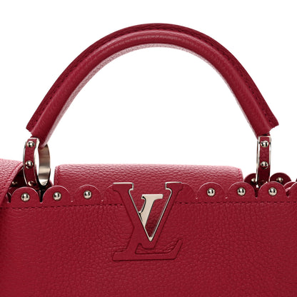 Louis Vuitton Taurillon Lace Croquets Capucines BB Groseille 5 of 9