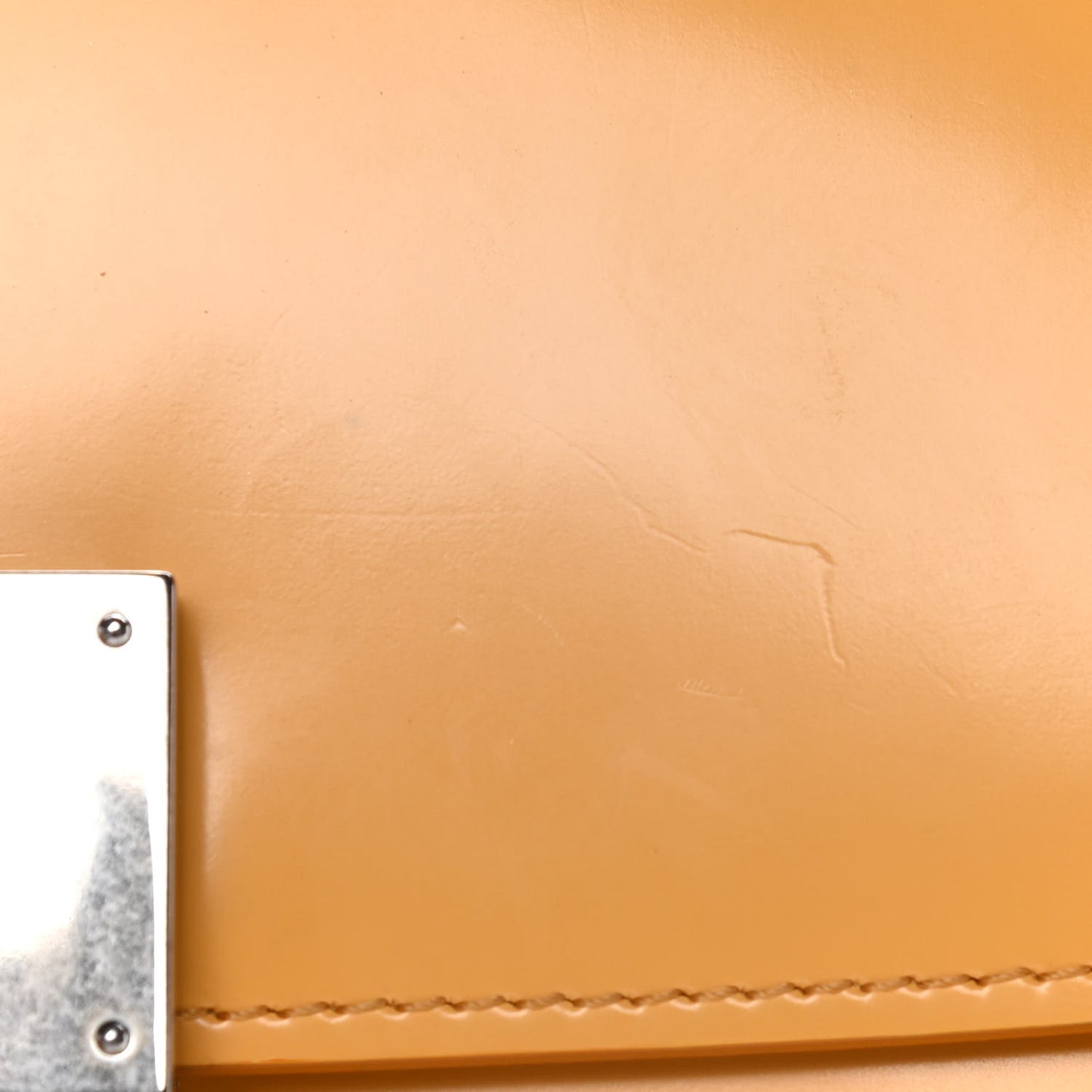 Spazzolato Calfskin Medium Classic Box Flap Bag Daffodil