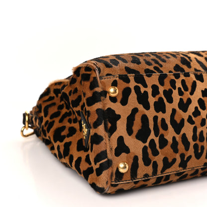 Prada Cavallino Leopard Print Tote Sabbia Moro 8 of 9