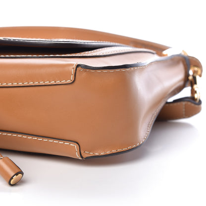 Chloe Shiny Calfskin Marcie Saddle Shoulder Bag Autumnal Brown 6 of 10