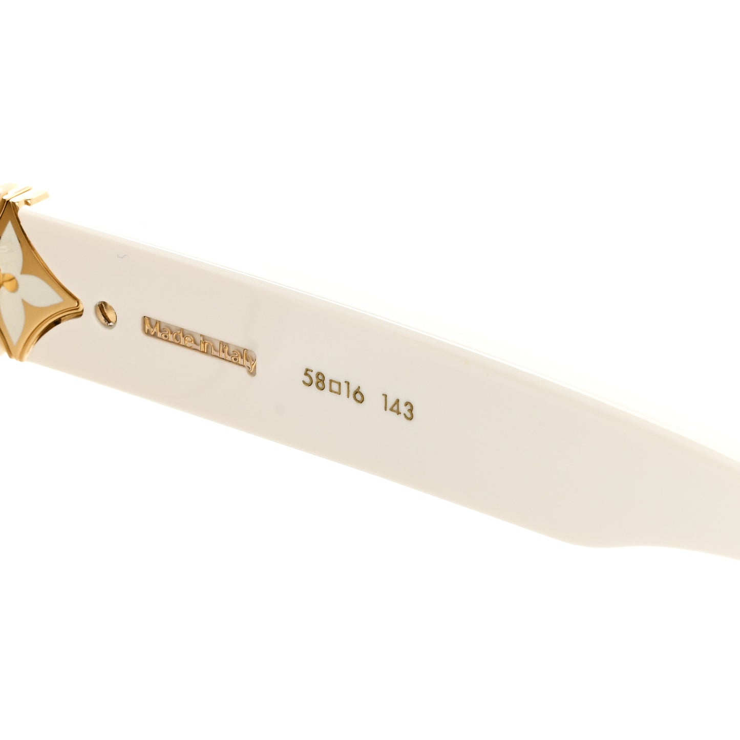 My LV Flower Square Sunglasses Z1613W White