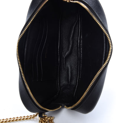 Saint Laurent Grain De Poudre Matelasse Monogram Mini Lou Camera Bag Black 5 of 10