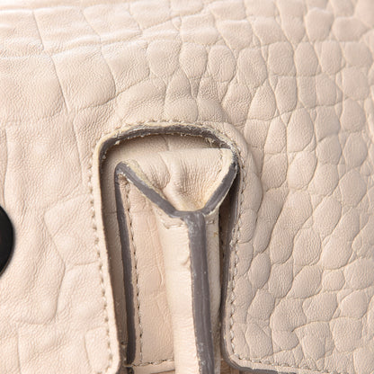 Mulberry Calfskin Crocodile Embossed Bayswater Snowball White 11 of 21