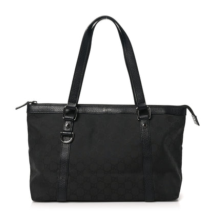 Gucci Nylon Monogram Medium Abbey Tote Black 1 of 10