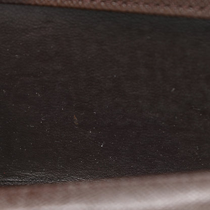 Louis Vuitton Damier Ebene Porte-Monnaie Plat Coin Purse Brown 8 of 8