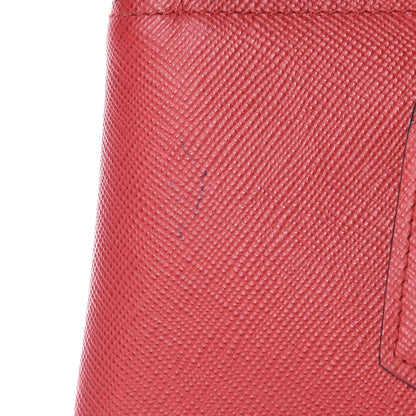 Prada Saffiano Cuir Twin Tote Fuoco 10 of 14