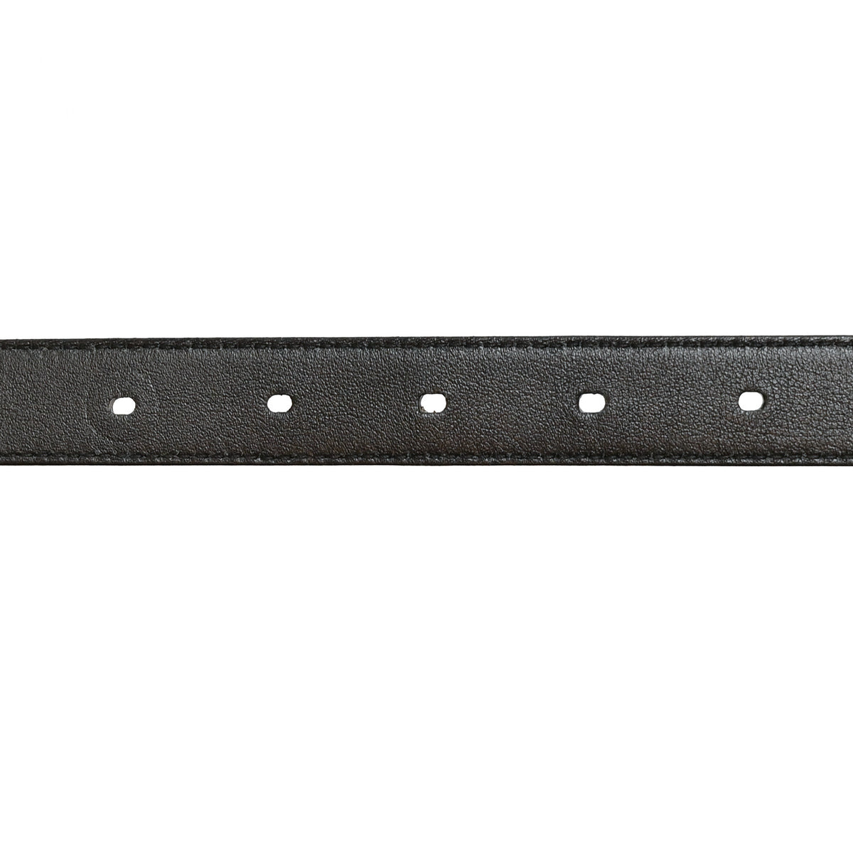 Saint Laurent Calfskin Crocodile Embossed Monogram Passant Buckle Belt 95 38 Black 6 of 10