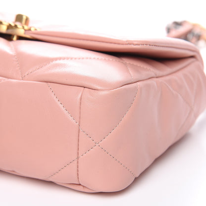 Chanel Goatskin Quilted Medium 19 Flap Light Pink 9 of 10