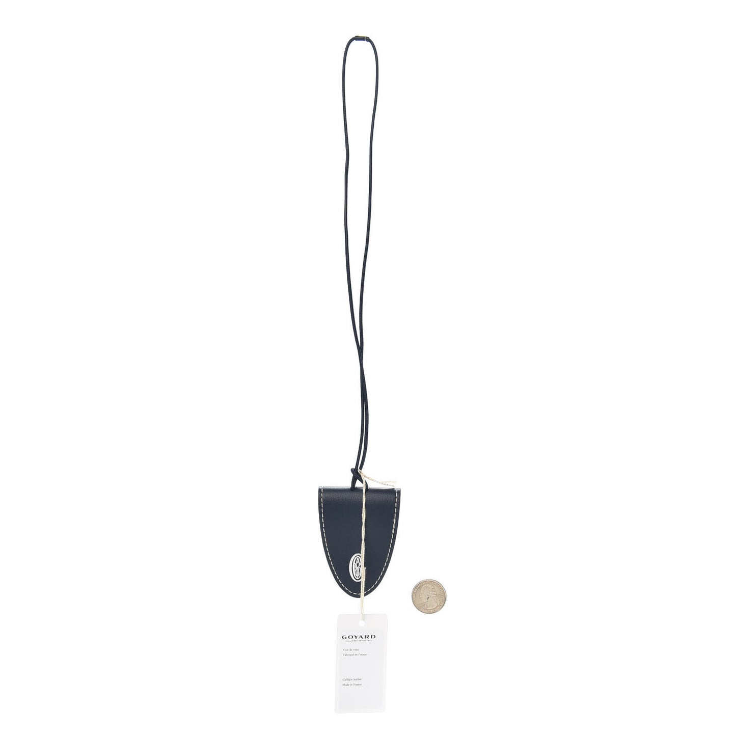 Calfskin Bag Clip Navy