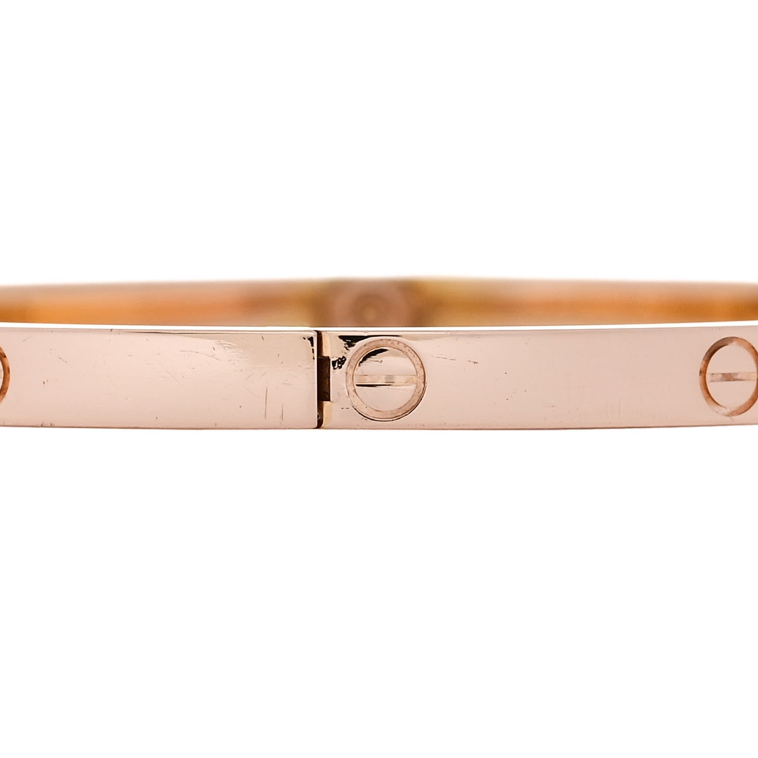 Cartier 18K Pink Gold Small LOVE Bracelet 17 5 of 8