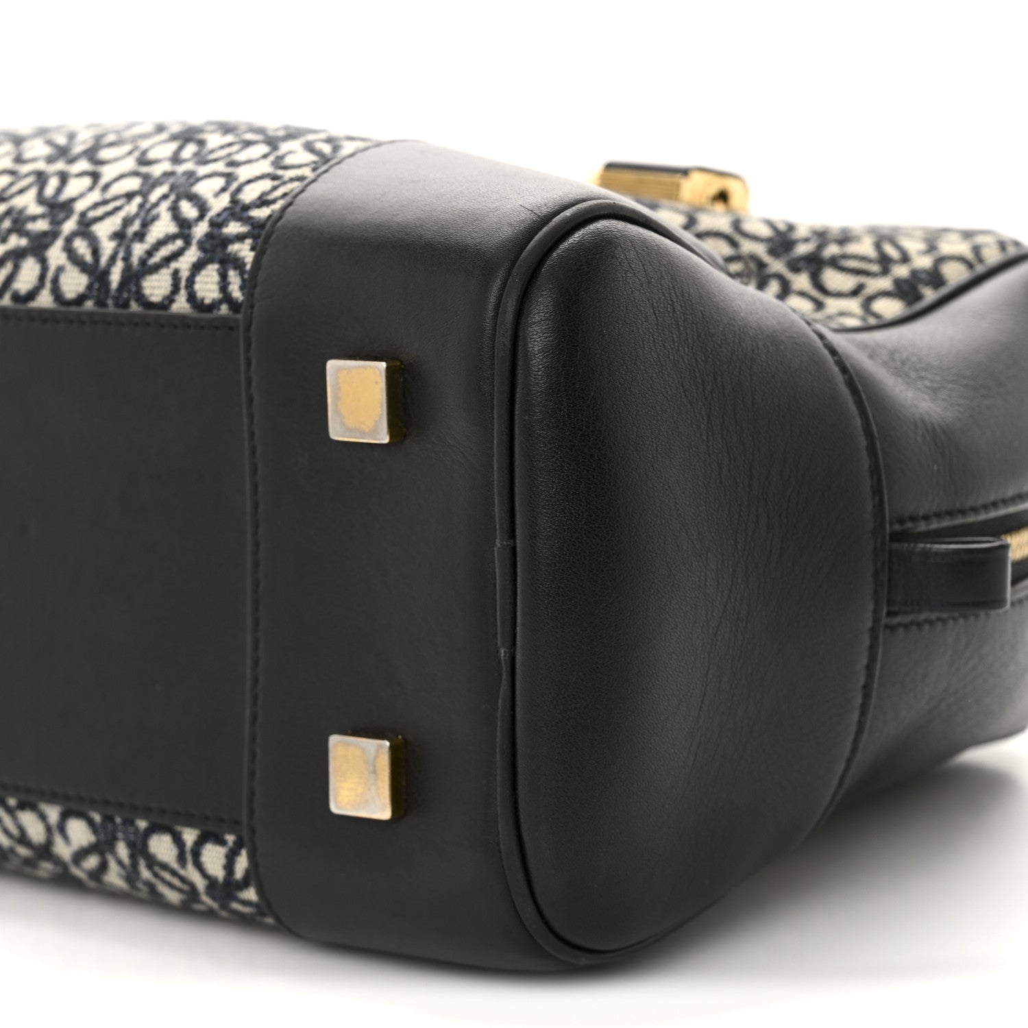 Loewe Jacquard Anagram Calfskin Amazona 28 Black Navy 9 of 12
