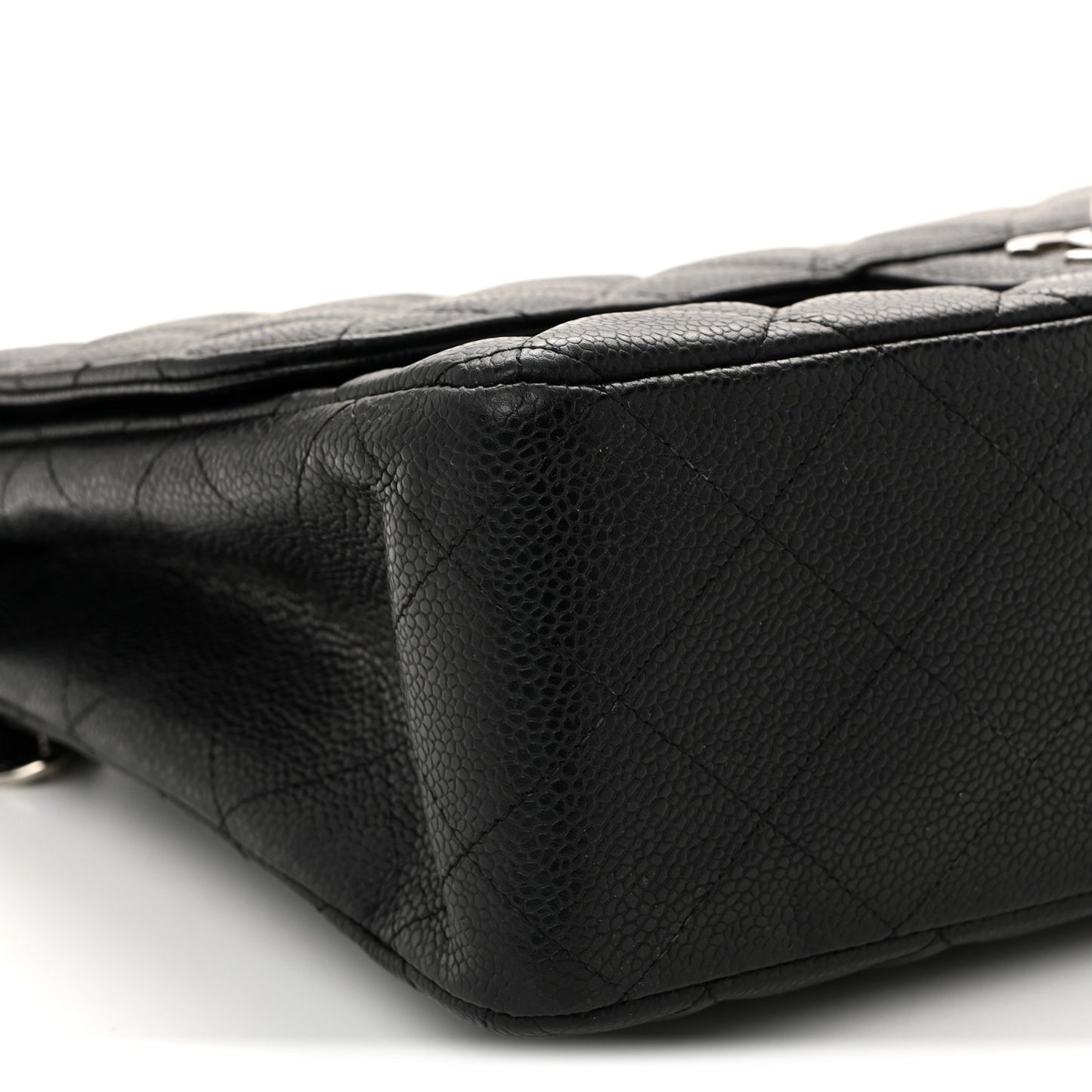 Caviar Quilted Jumbo Single Flap Black