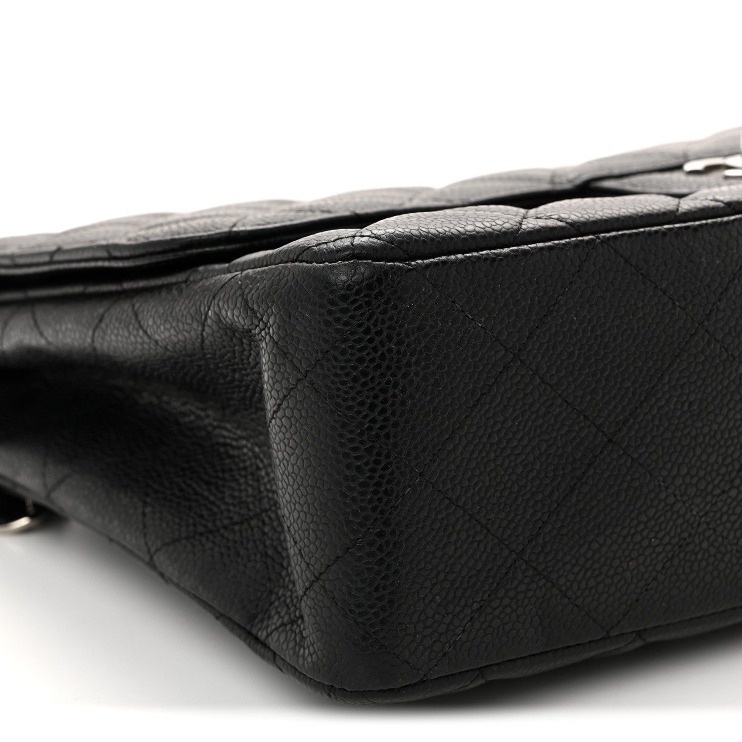 Chanel Caviar Quilted Jumbo Single Flap Black 9 of 10
