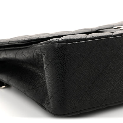 Chanel Caviar Quilted Jumbo Single Flap Black 9 of 10