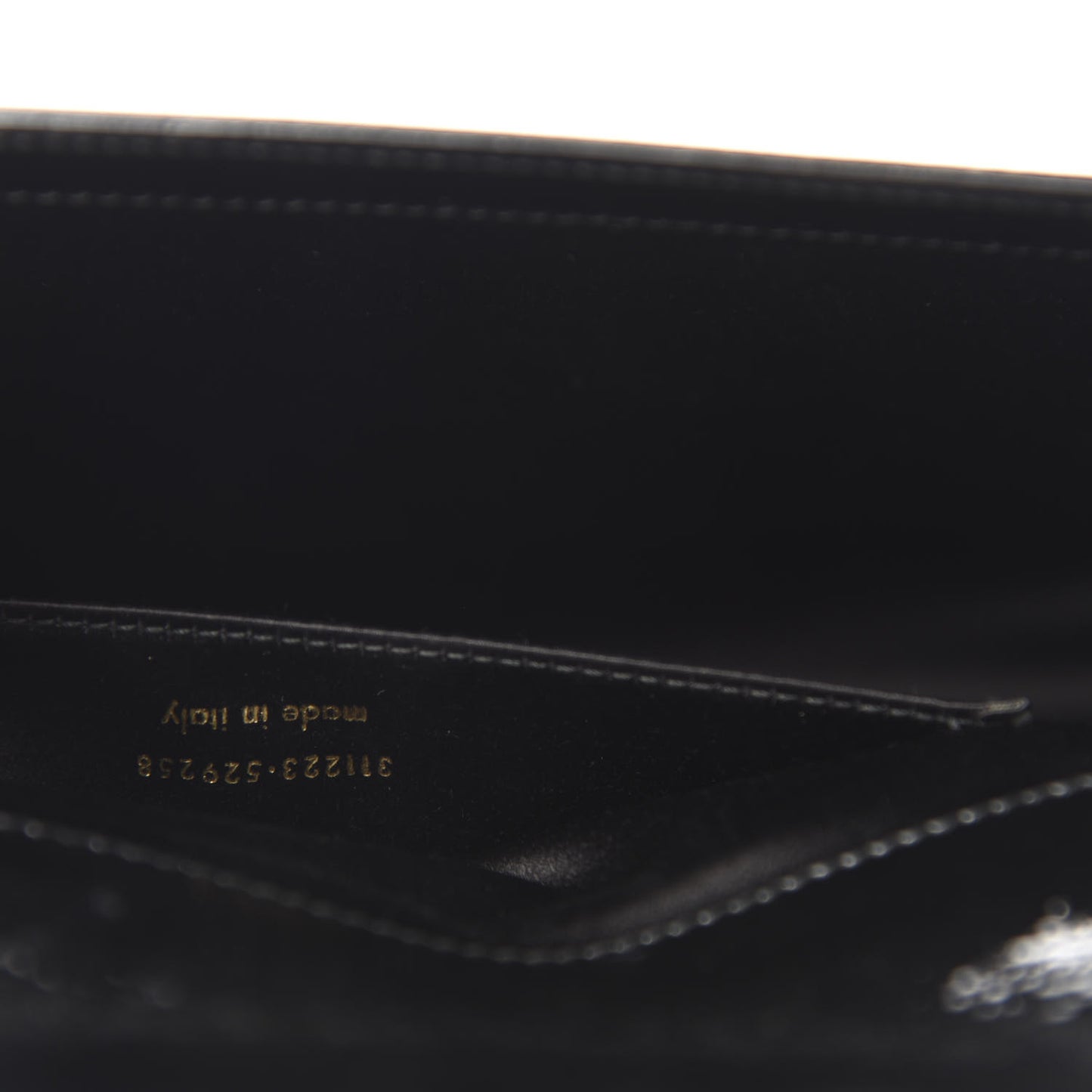 Textured Patent Monogram Large Belle De Jour Clutch Black