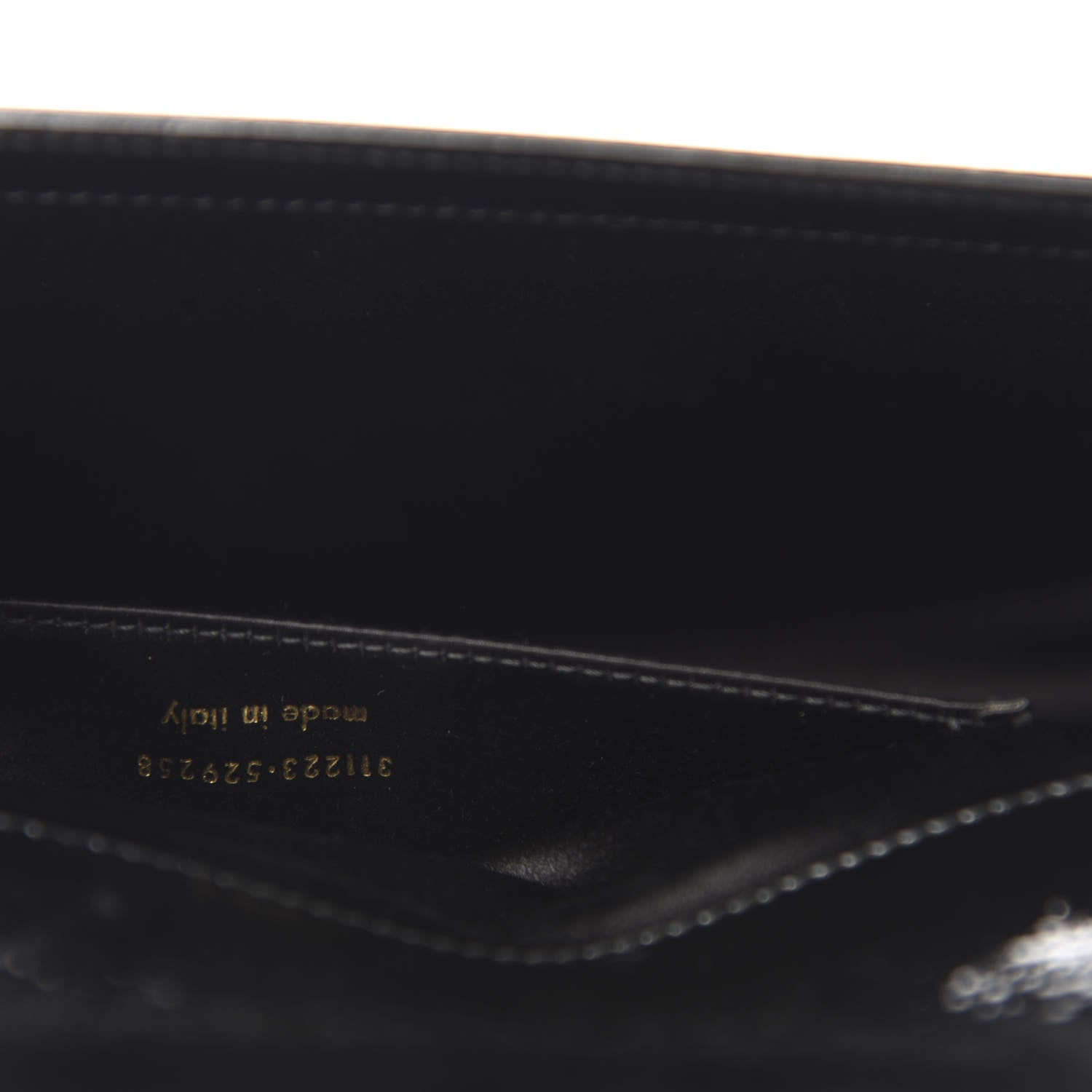 Saint Laurent Textured Patent Monogram Large Belle De Jour Clutch Black 10 of 11
