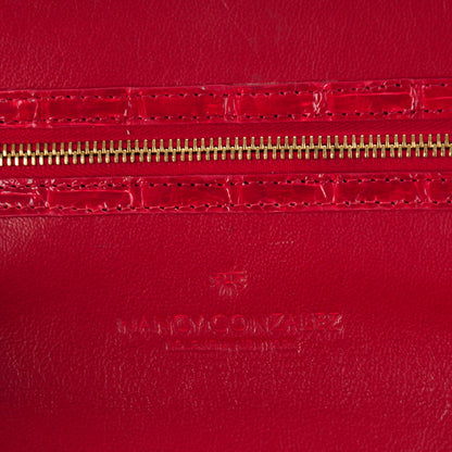 Nancy Gonzalez Crocodile Wallet On Chain Red 5 of 6