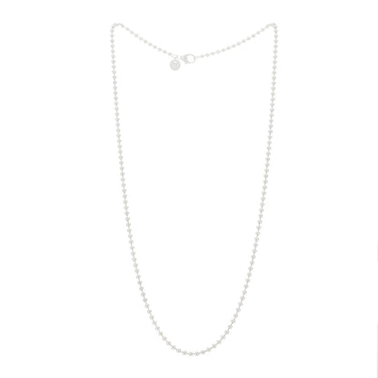 Tiffany Sterling Silver 2.5mm Bead Chain Necklace 20" 2 of 5