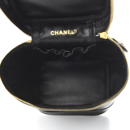 Chanel Caviar Vanity Cosmetic Case Black 5 of 11