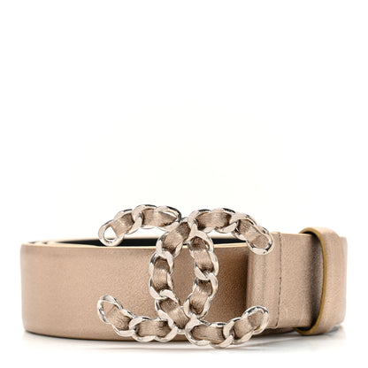 Chanel Metallic Calfskin CC Chain Belt 80 32 Gold 1 of 9