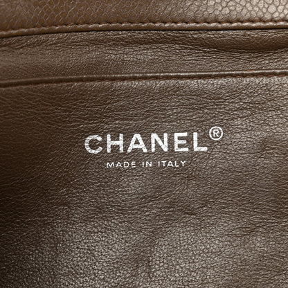 Chanel Caviar Quilted Clutch With Chain Flap Brown 6 of 14