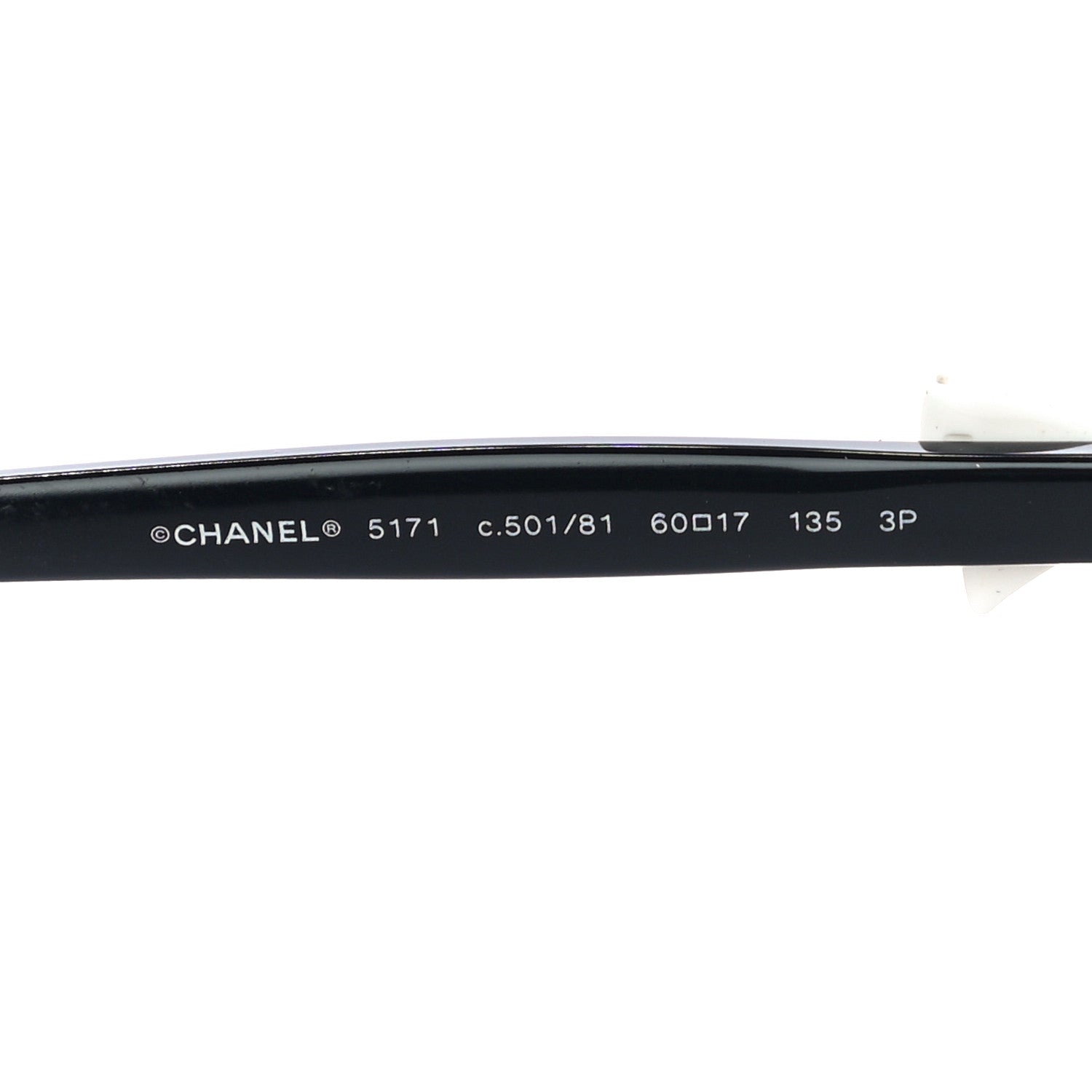 Chanel Acetate CC Bow Sunglasses 5171 Black White 6 of 7