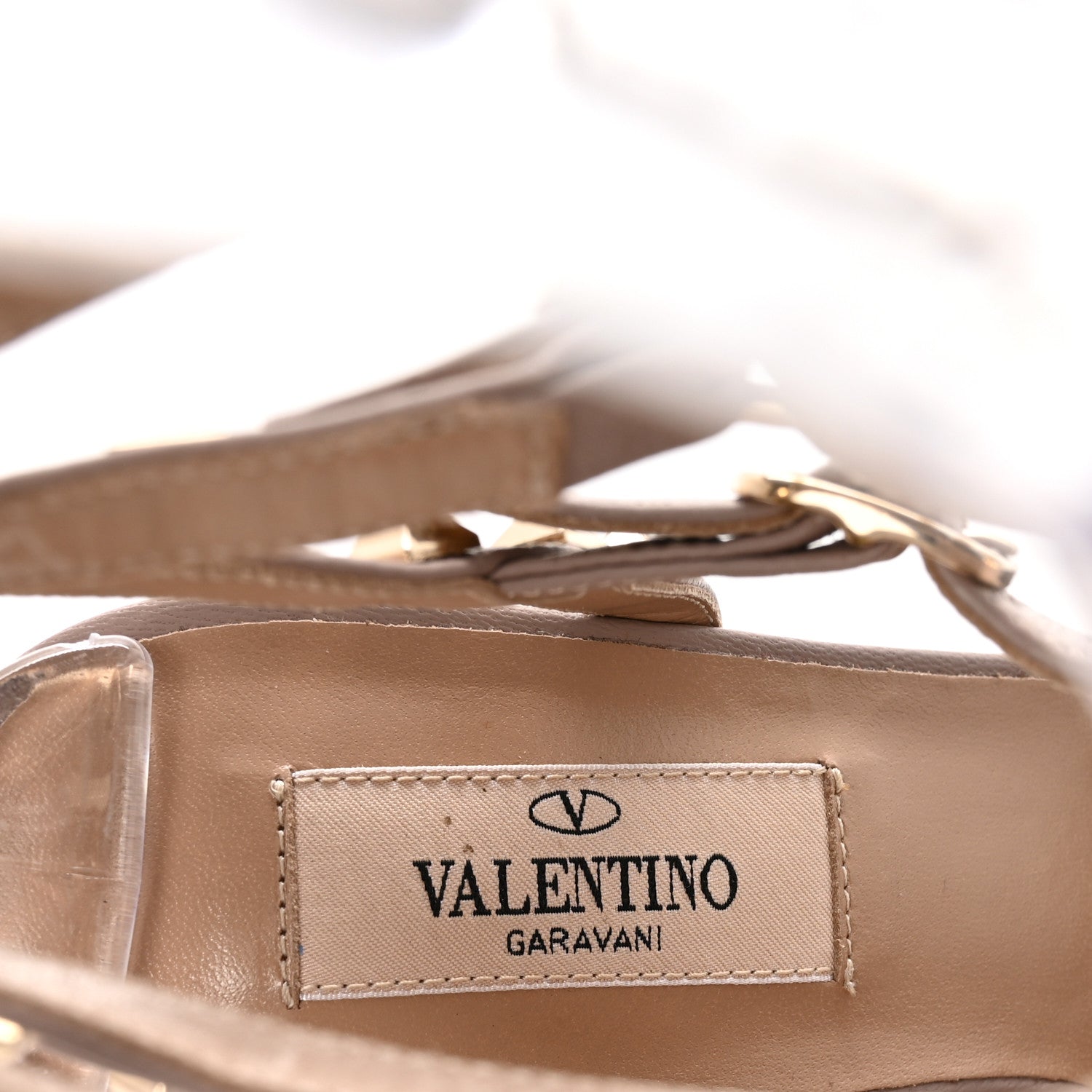 Valentino Garavani Patent Nappa Rockstud Ankle Strap 65mm Valentino Garavani Patent Nappa Rockstud Ankle Strap 65mm