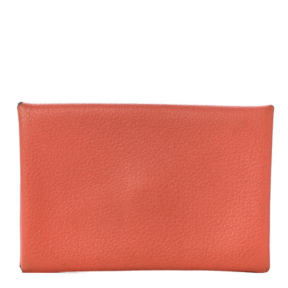 Hermes Evercolor Calvi Card Case Crevette 1 of 9