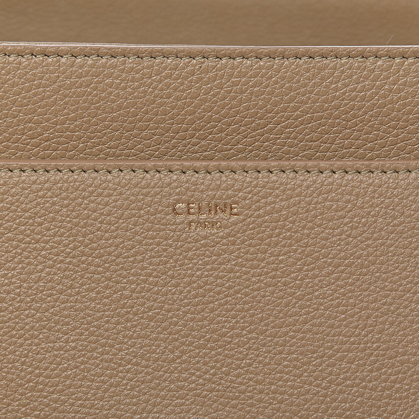 Grained Calfskin Classique 16 Top Handle Bag Beige