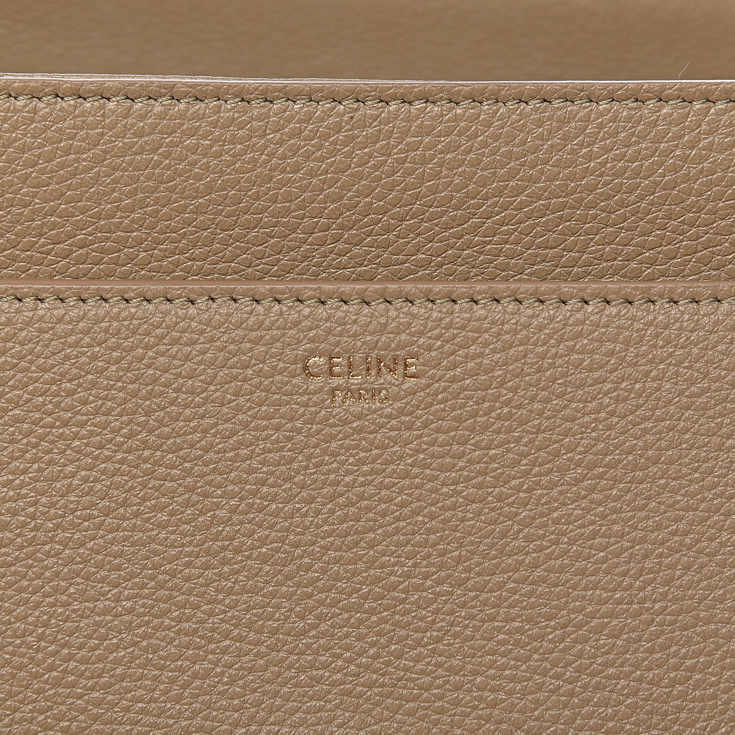 Celine Grained Calfskin Classique 16 Top Handle Bag Beige 6 of 11