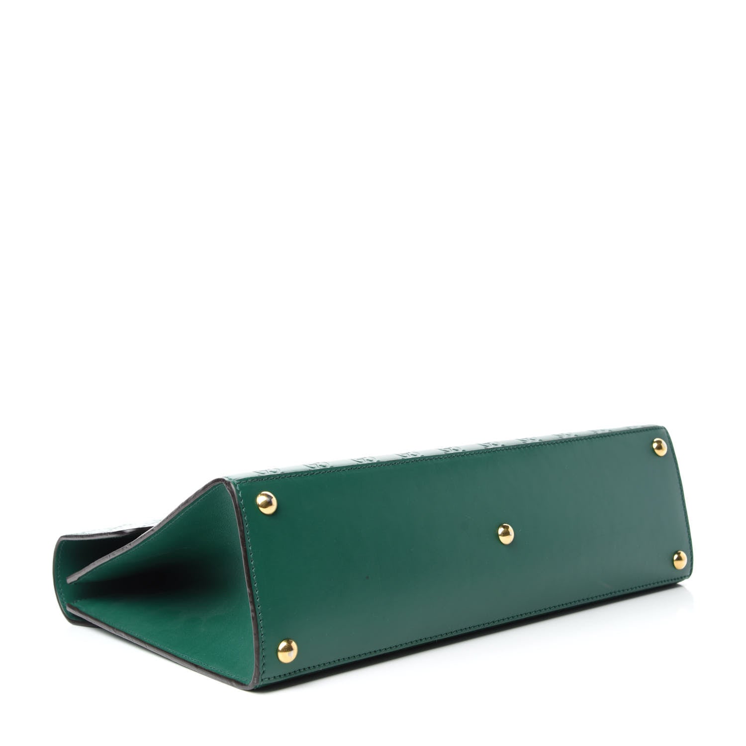 Gucci Guccissima Signature Medium Padlock Top Handle Bag Emerald 4 of 13