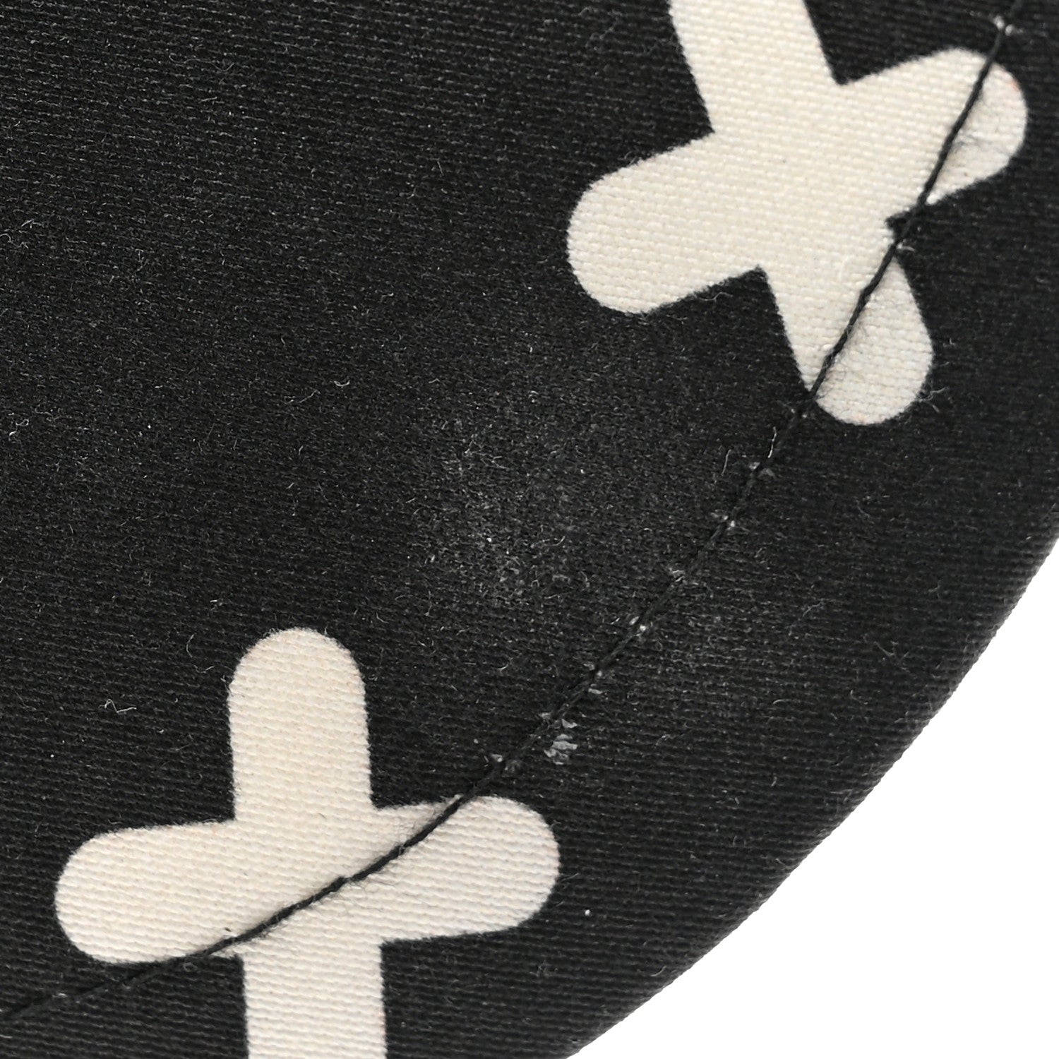 Chanel Cotton Cap Hat Black White 9 of 10