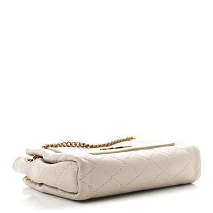 Saint Laurent Lambskin Quilted Monogram Mini Nolita Crema Soft 4 of 10