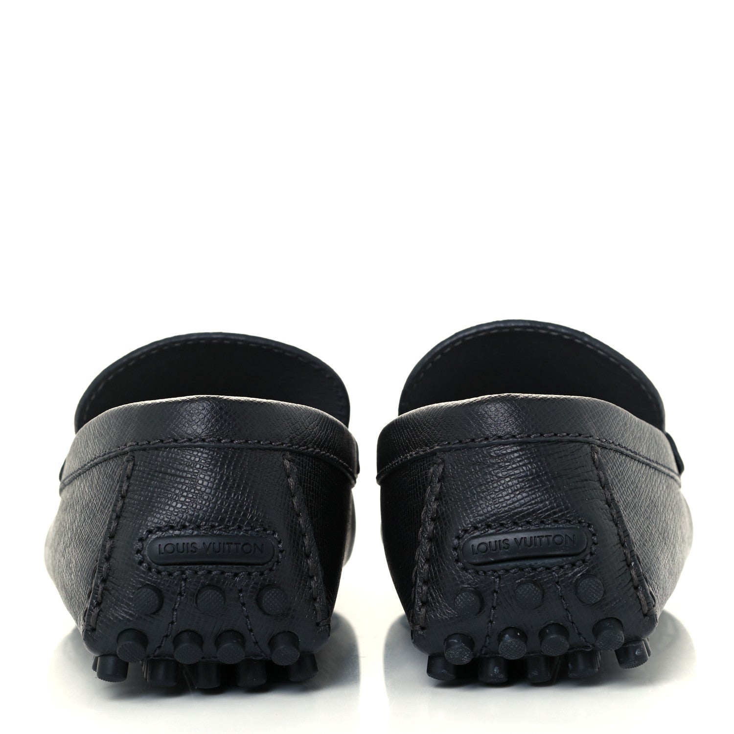 Louis Vuitton Taiga Mens Hockenheim Moccasin Loafers 9 Ardoise 6 of 11