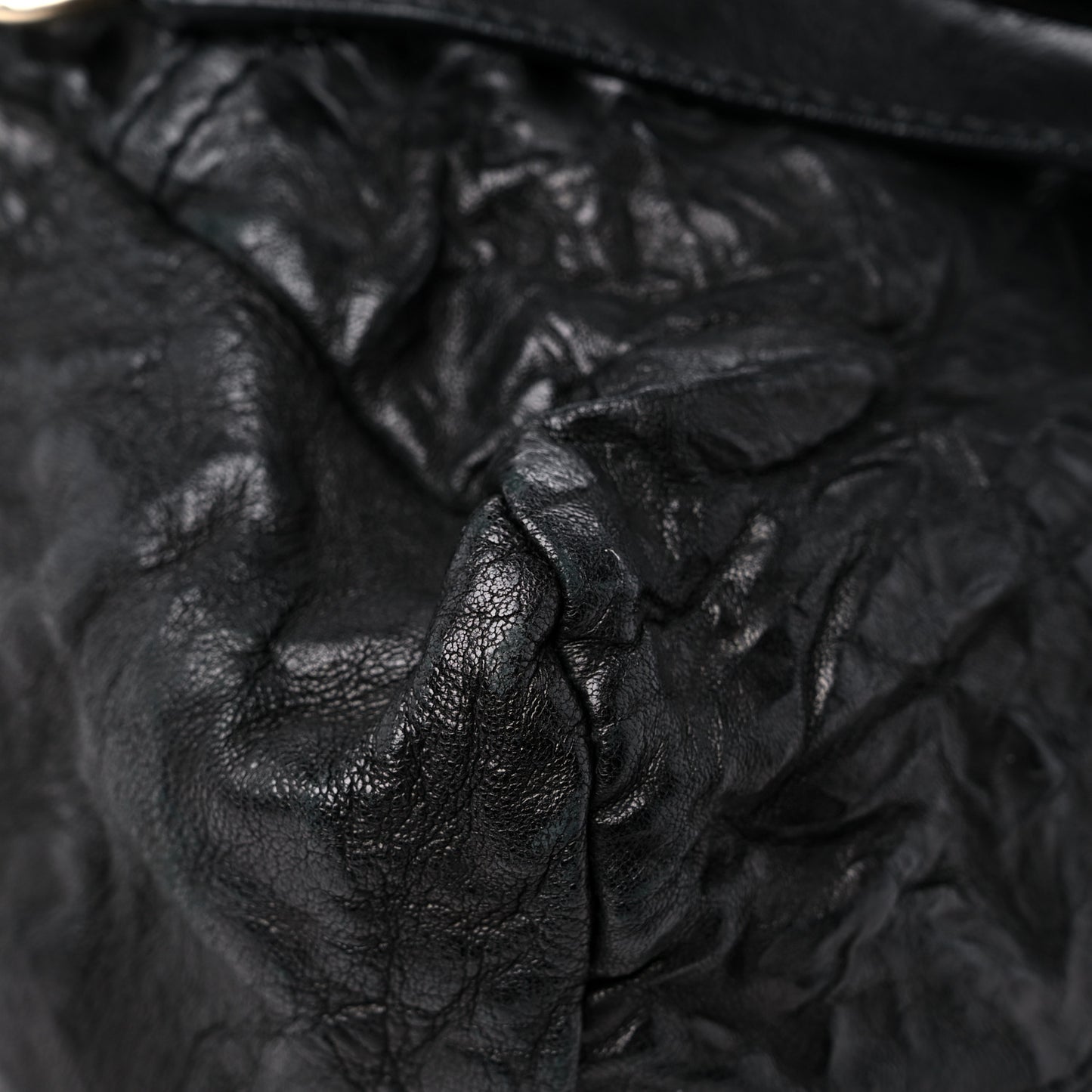 Tumbled Sheepskin Small Pandora Black