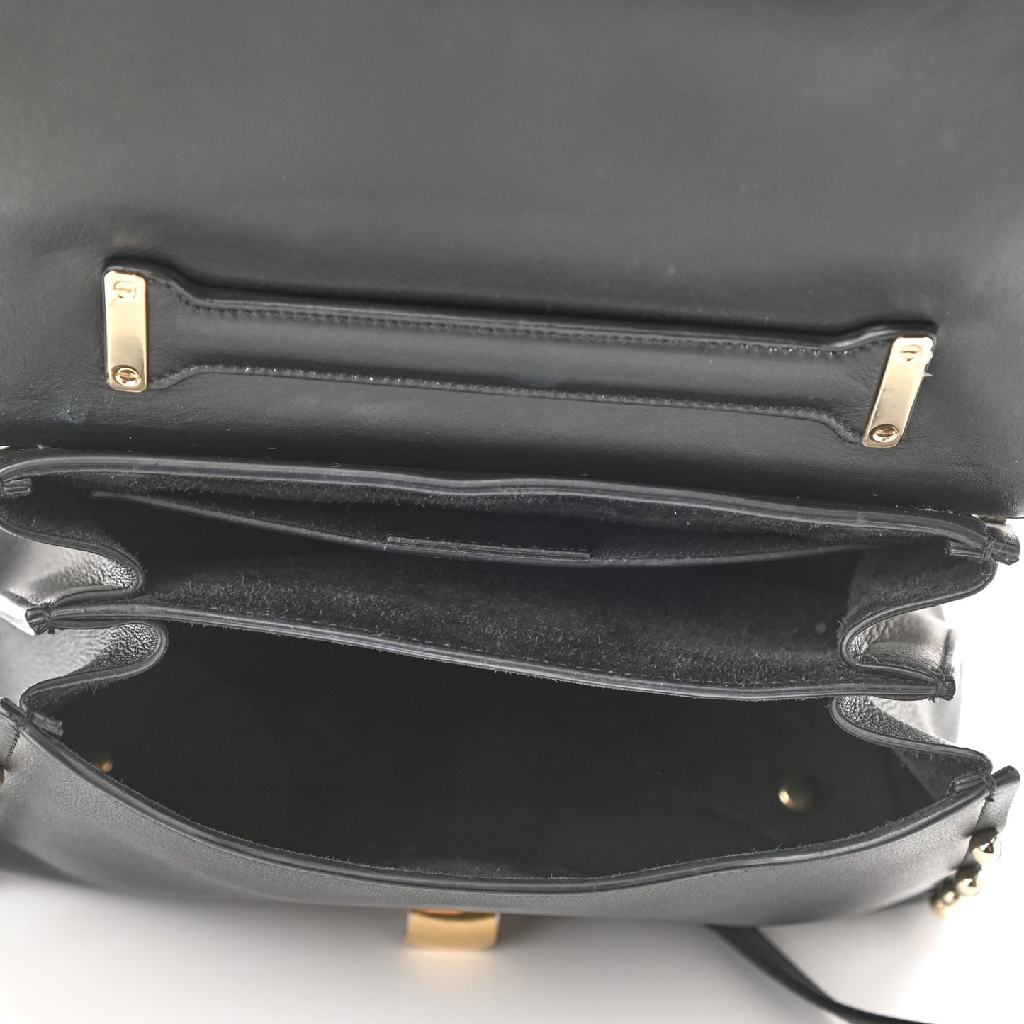 Calfskin Studded Margot Top Handle Satchel Black