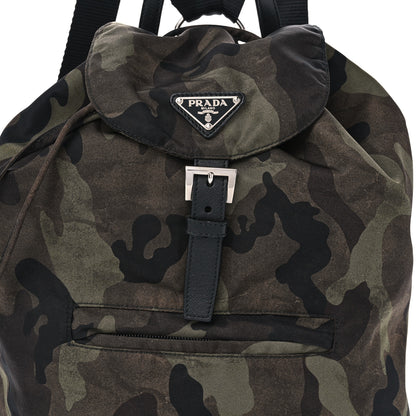 Prada Tessuto Nylon Camouflage Print Cinch Backpack Mimetico 8 of 10