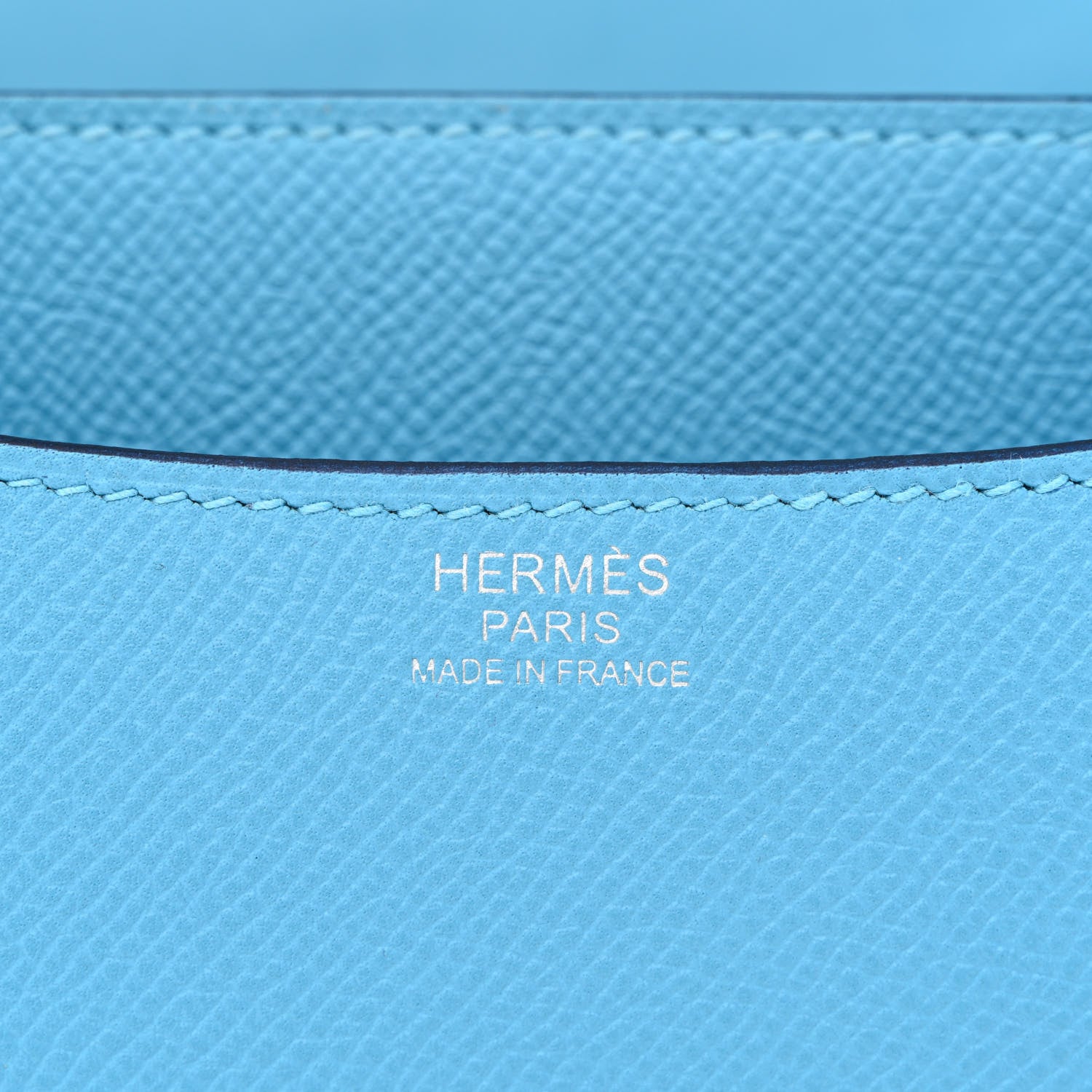Hermes Epsom Enamel Constance 24 Bleu Du Nord Rouge 5 of 10
