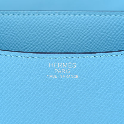 Hermes Epsom Enamel Constance 24 Bleu Du Nord Rouge 5 of 10