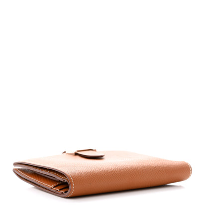 Hermes Epsom Bearn Compact Wallet Gold 5 of 9