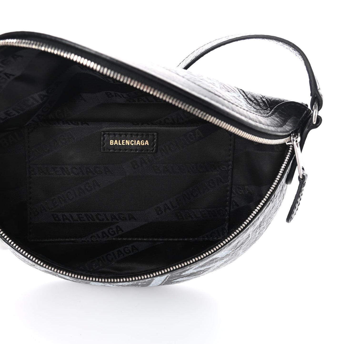 Agneau Arena Graffiti All Over XXS Souvenir Belt Bag Black White